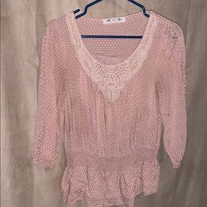 Pink mine blouse